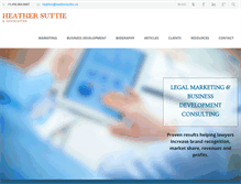 Tablet Screenshot of heathersuttie.ca